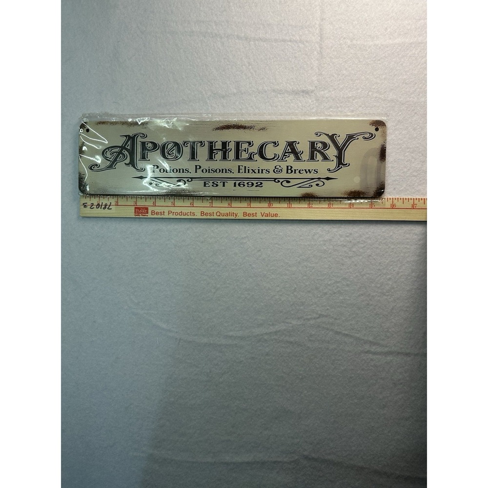Apothecary Sign, Oceans Posion Are Lifts And‎ Bruise Established In 1692